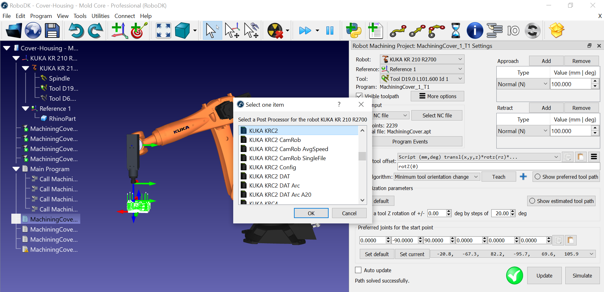 Example 3 Axis Robot Machining - Bild 10
