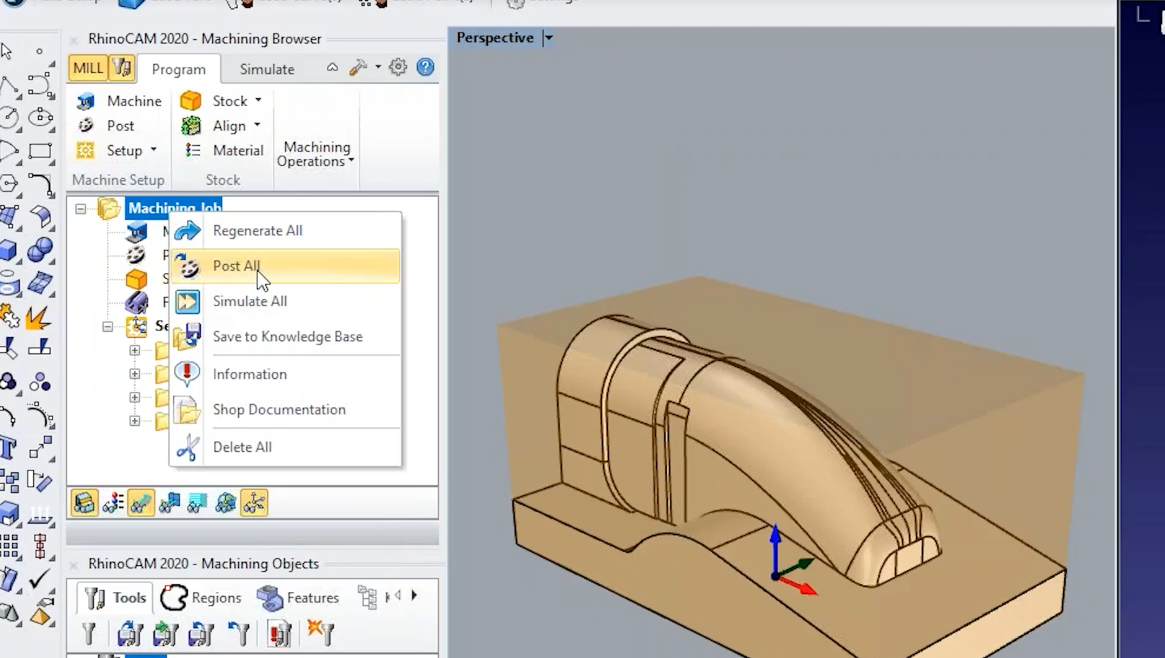 Example 3 Axis Robot Machining - Bild 1