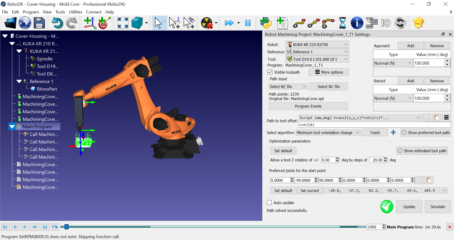 Example 3 Axis Robot Machining - Bild 5
