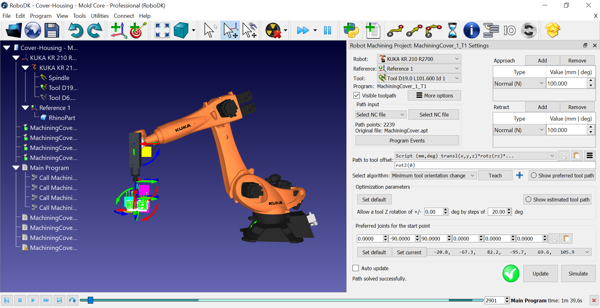 Example 3 Axis Robot Machining - Bild 6