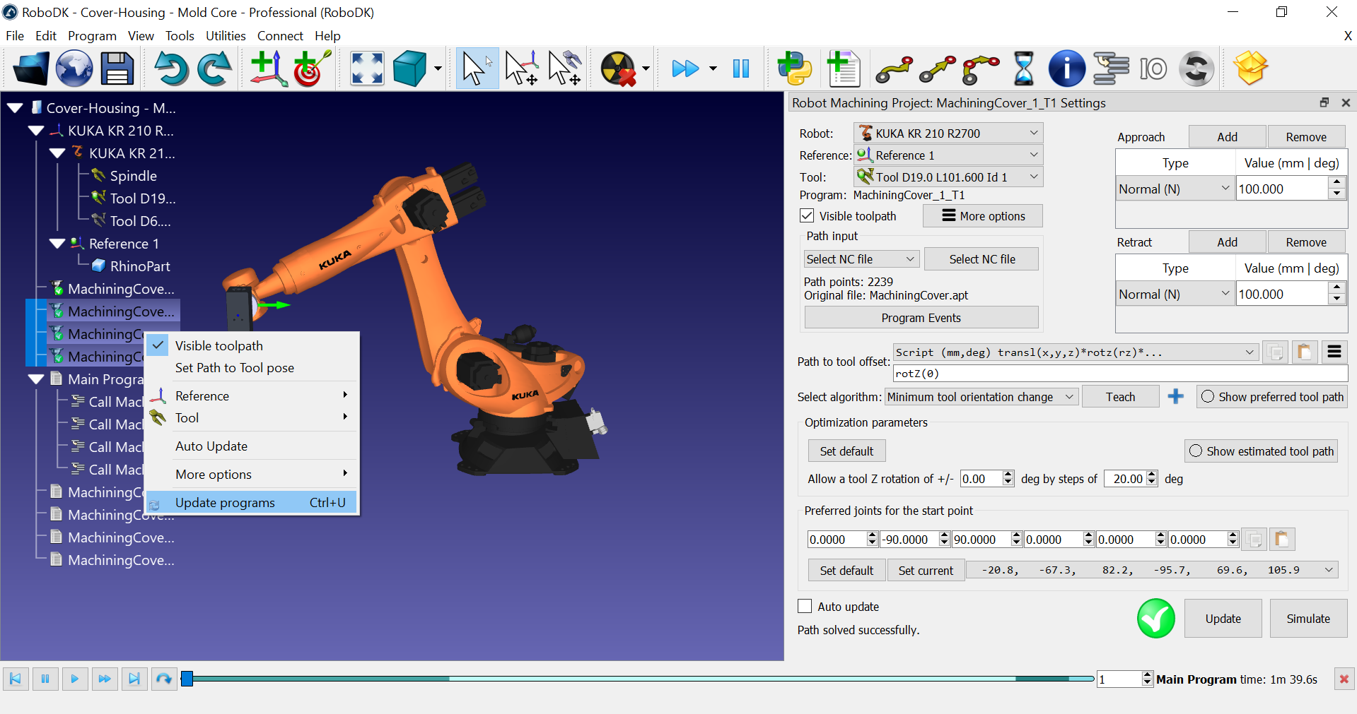 Example 3 Axis Robot Machining - Image 4