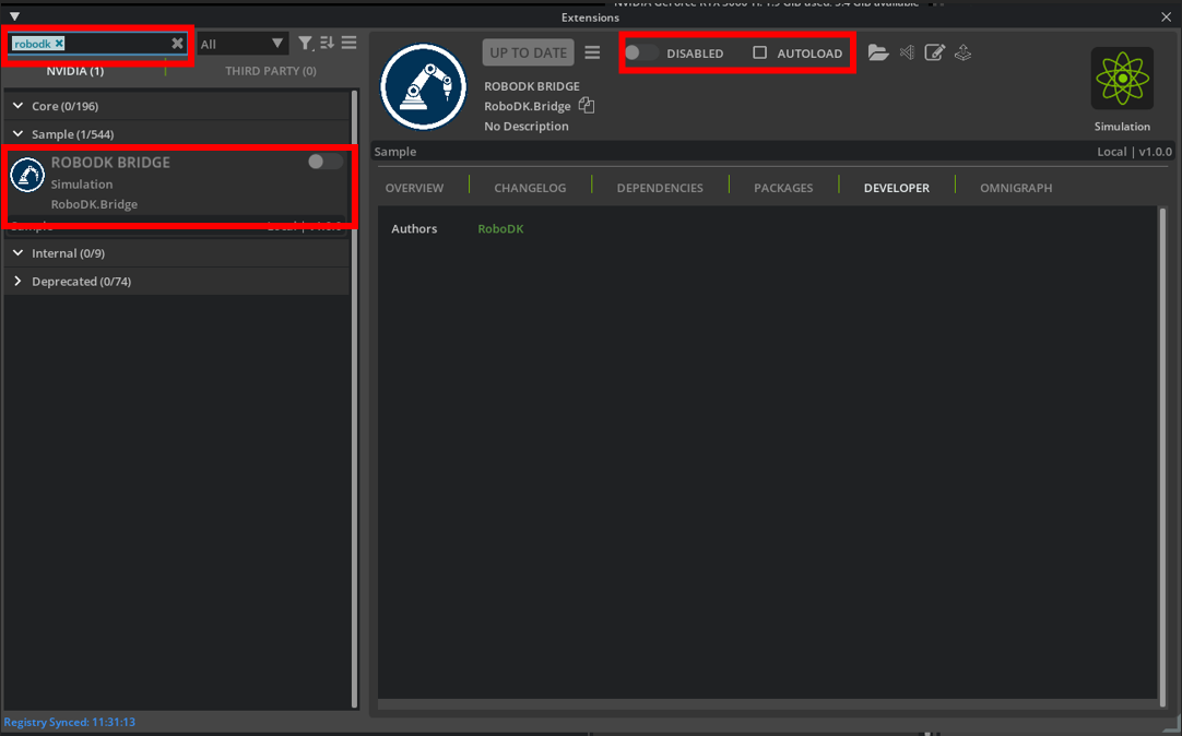 Addin Isaac Sim Bridge - Imagen 4