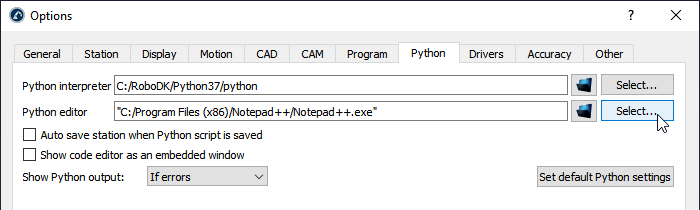 RoboDK API - Imagem 1